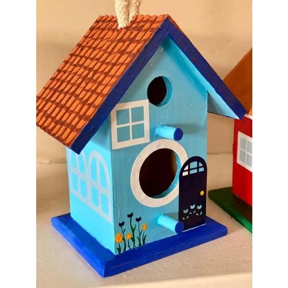 Set de 4 Casas de Pájaros Mini Creative Hobbies 10 cm Madera