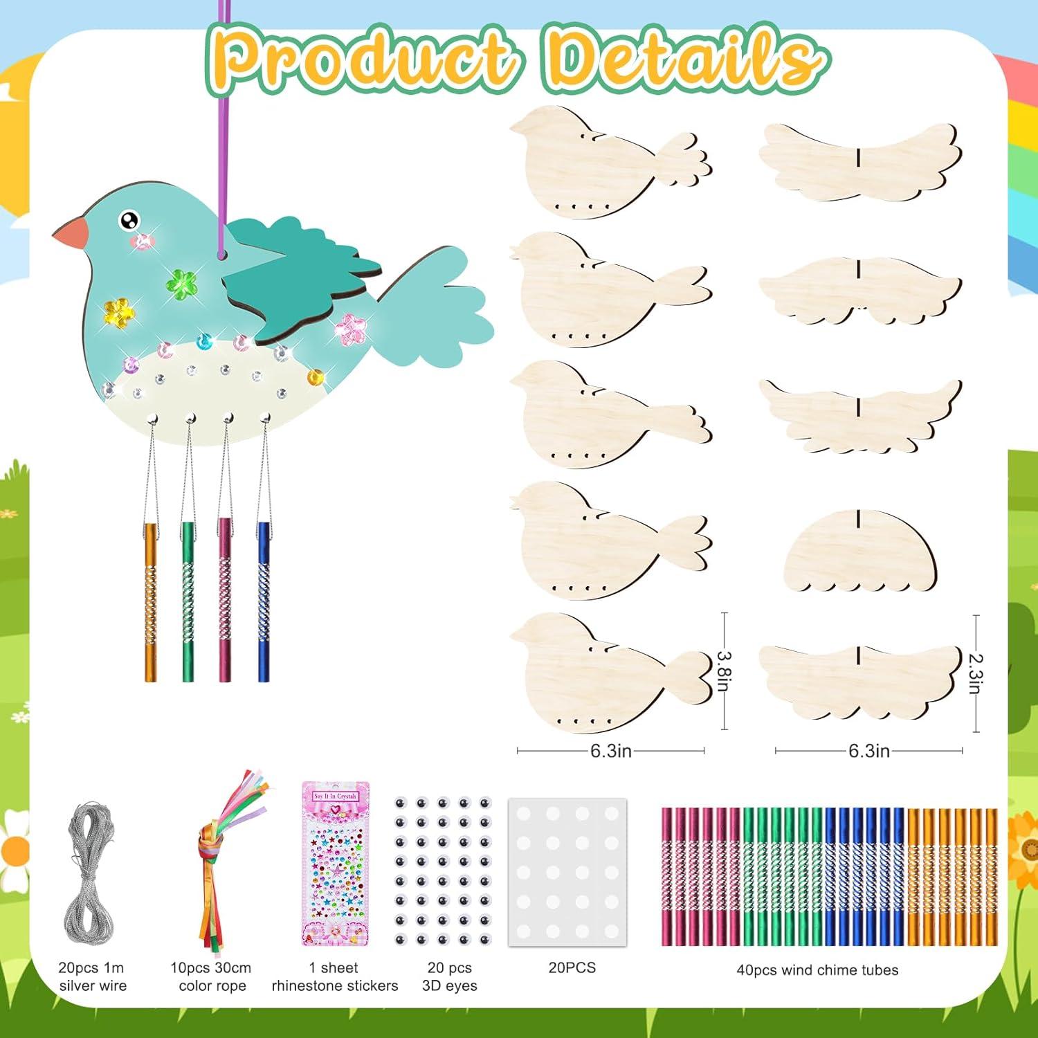 Kit de Móvil de Viento 3D TREACLUB para Niños - 20 Piezas