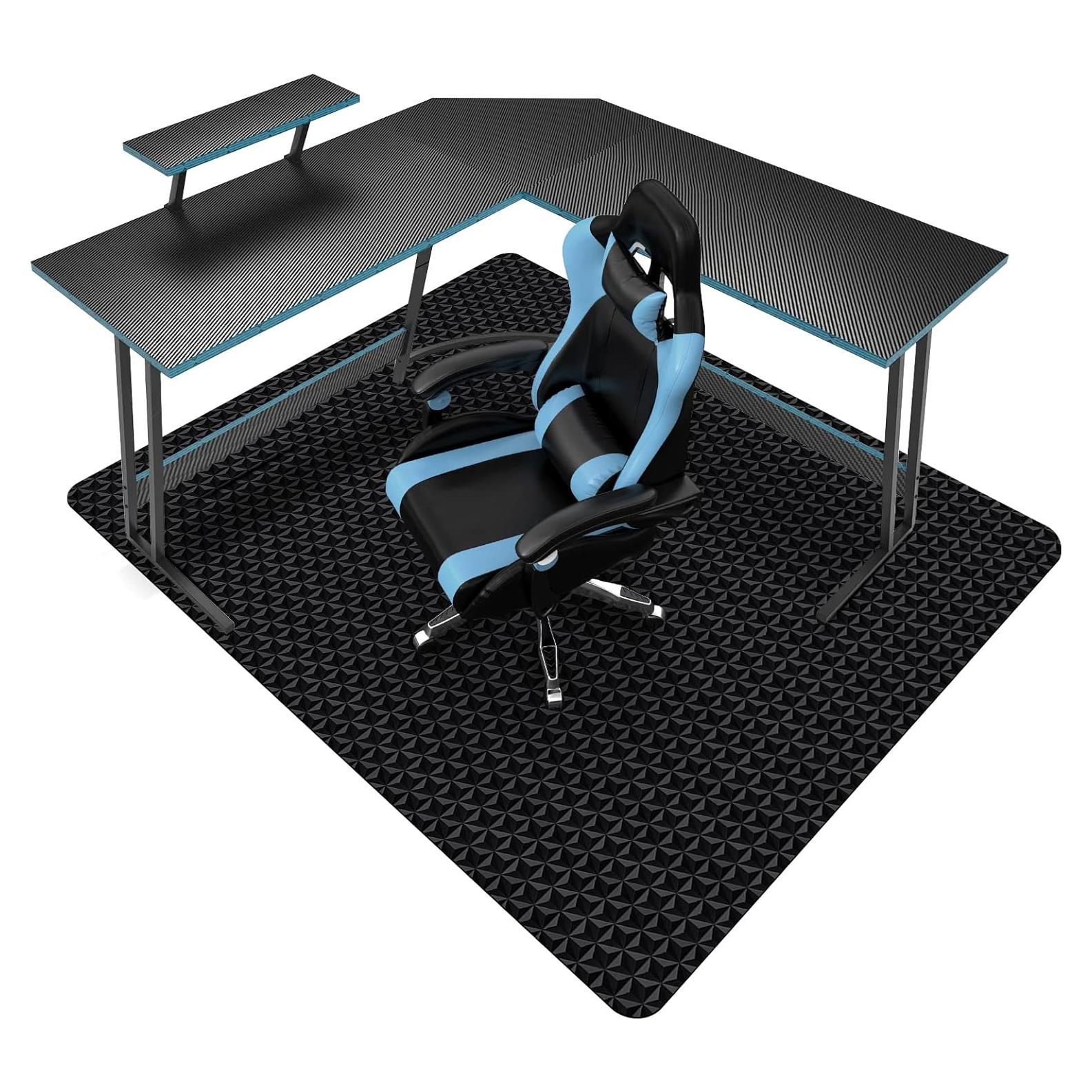 Alfombrilla para silla de oficina SALLOUS 160x130cm Negro