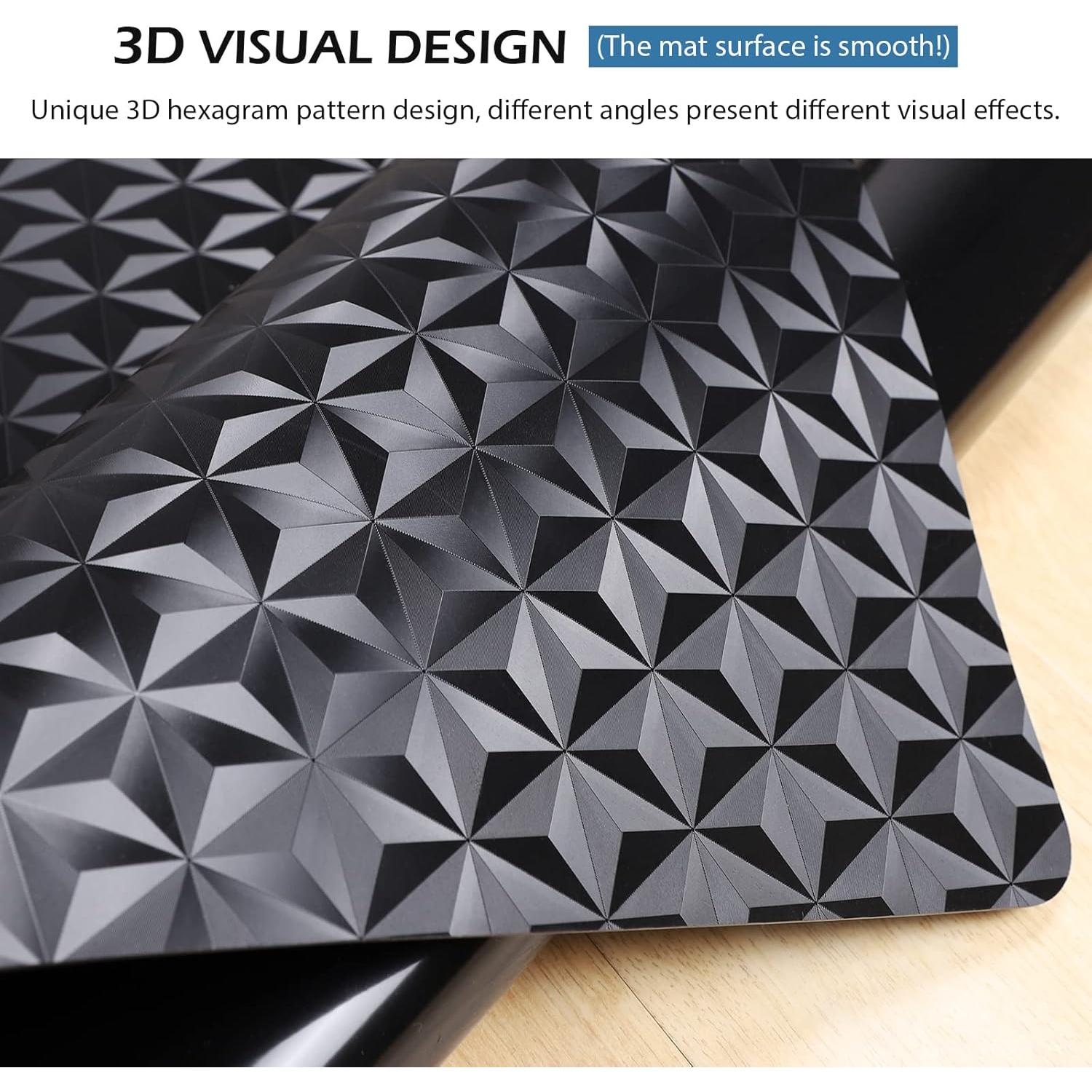 Alfombrilla para silla de oficina SALLOUS 160x130cm Negro