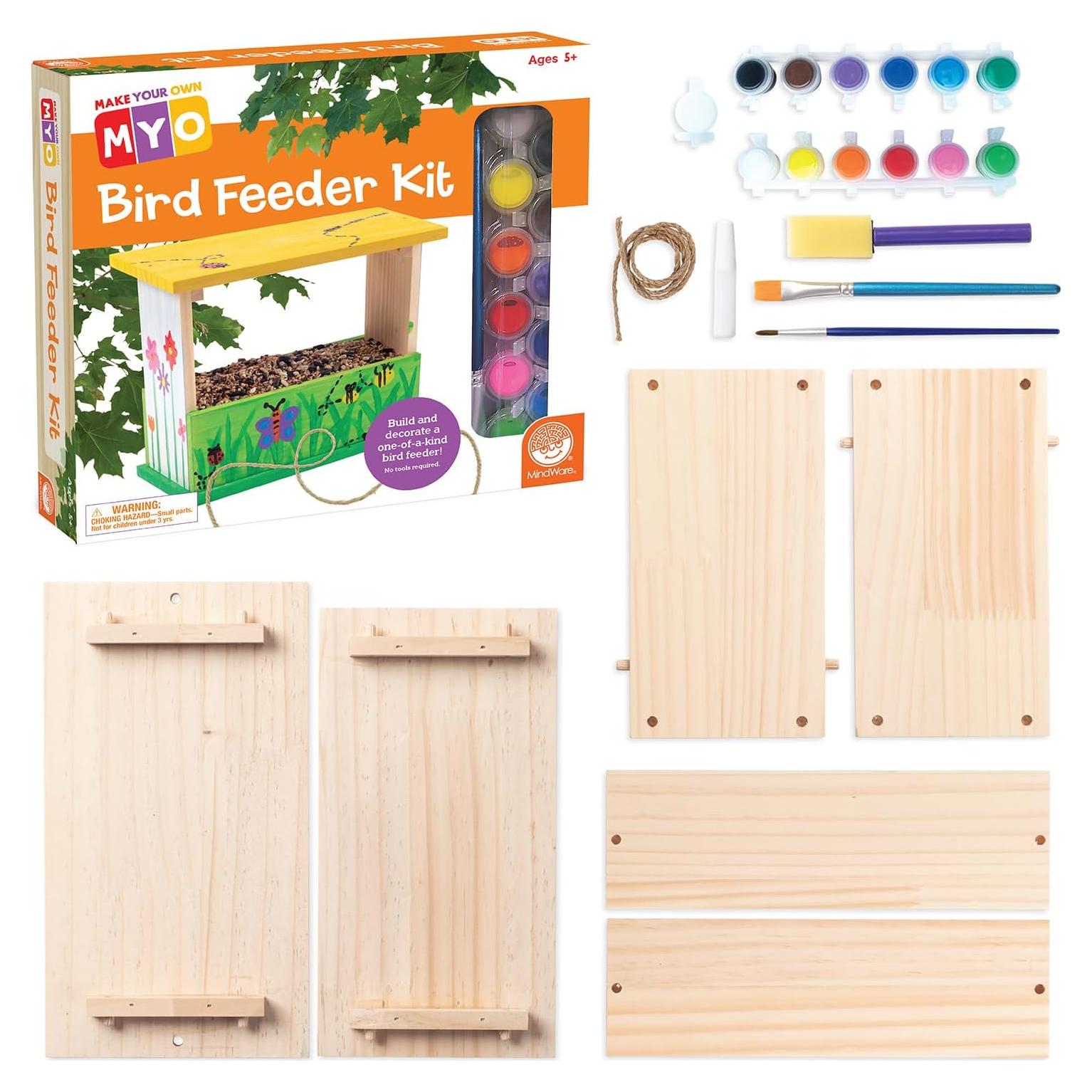 Kit de Comedero para Aves MindWare - 6 Piezas, Pintura y Pinceles