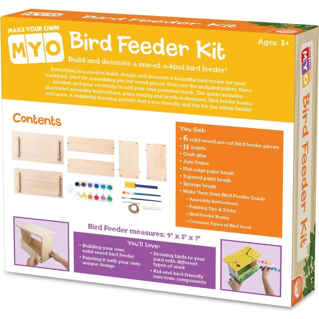 Kit de Comedero para Aves MindWare - 6 Piezas, Pintura y Pinceles