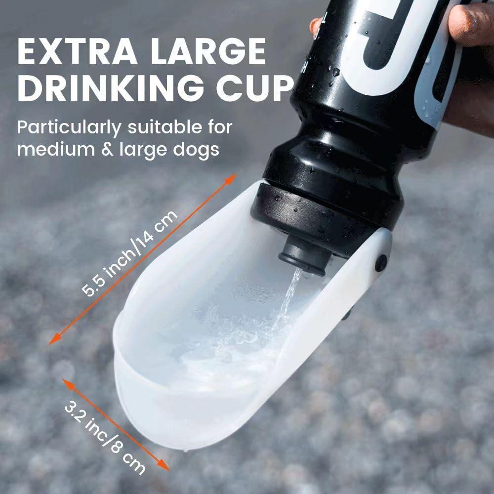 Botella de Agua para Perros HOWGO 621ml Silicona a Prueba de Fugas