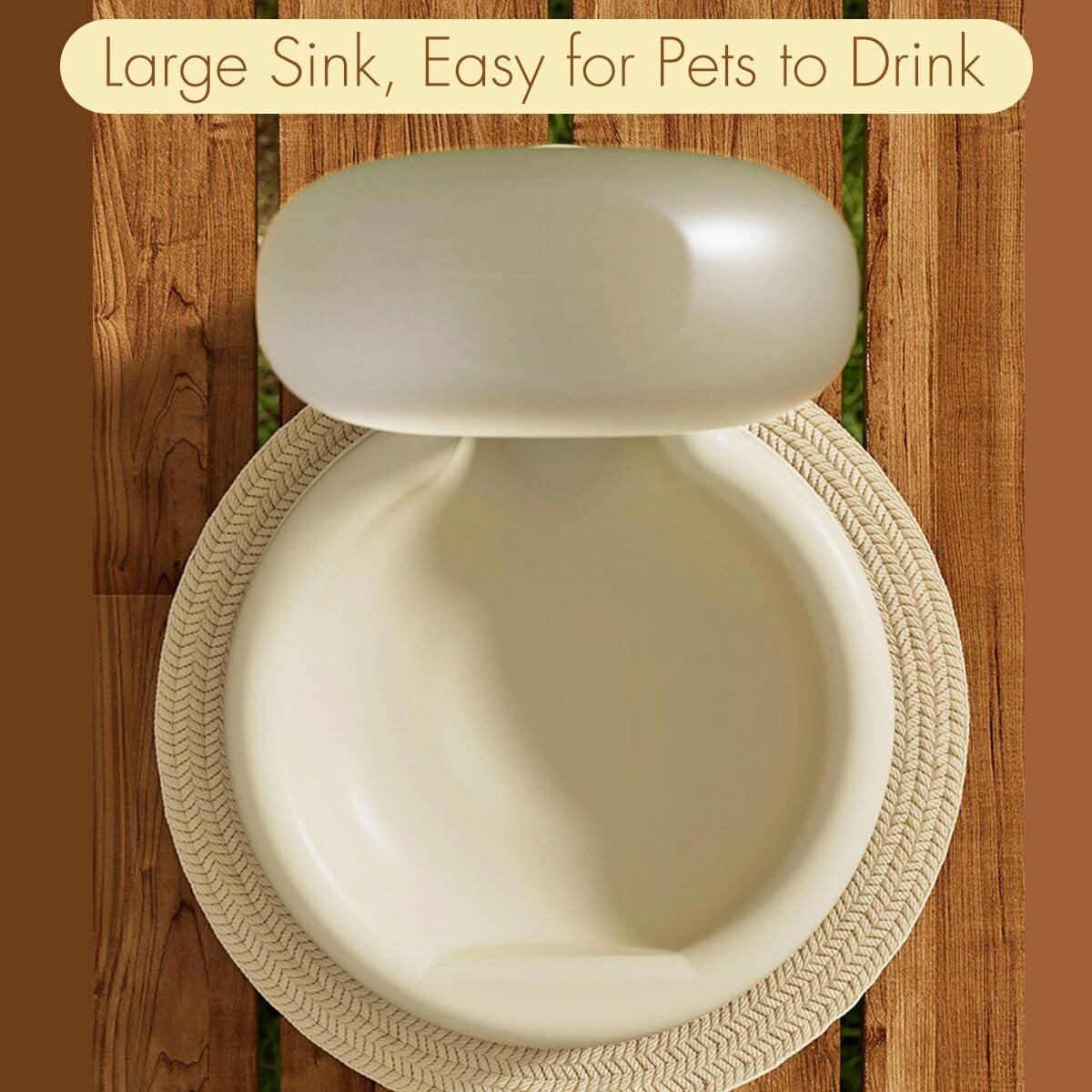 Botella de Agua Portátil para Perros Aimondow 350ml Beige