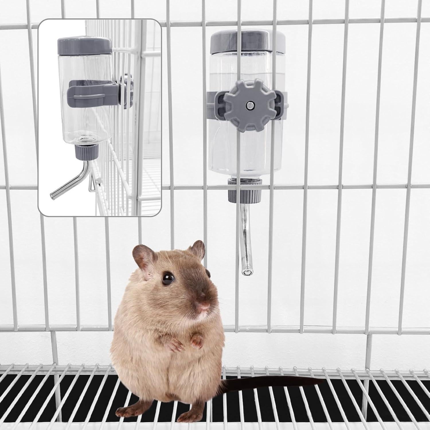 Botella de Agua Sin Goteo LOS ANDES 355ml Naranja para Pequeños Animales