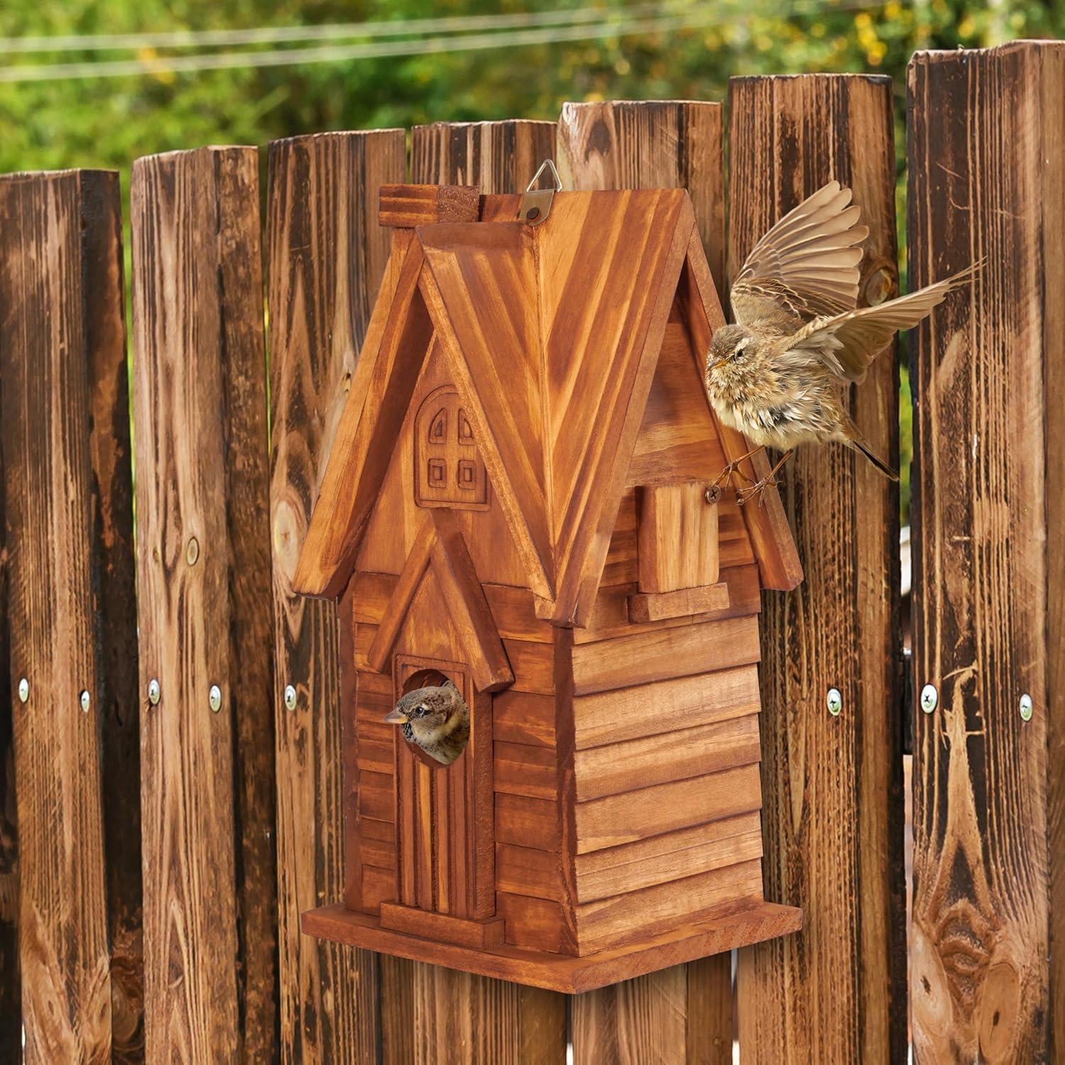 Casa para Aves MIXUMON de Madera para 2 Familias - Estilo 11