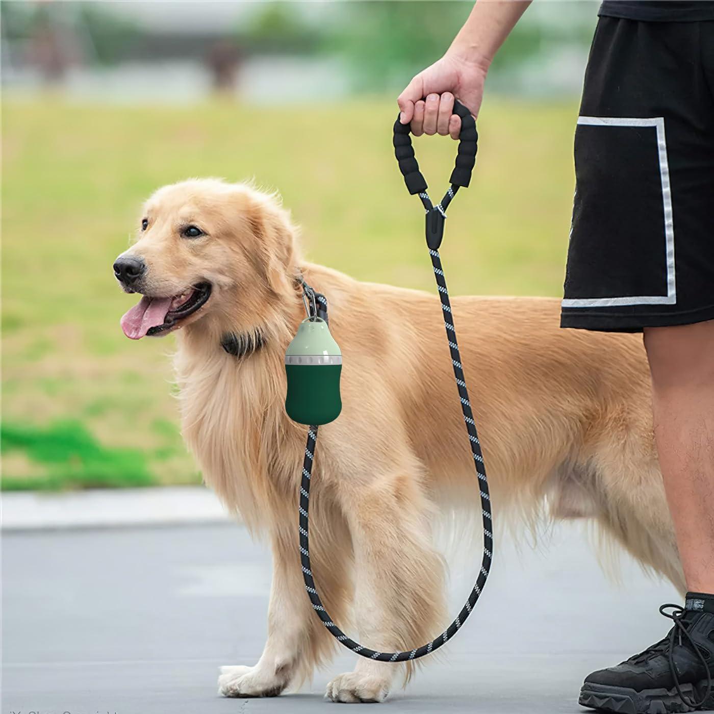 Botella de Agua para Perros Zazoot 400 ml Verde Plegable