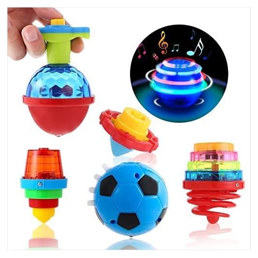 Trompos LED Brillantes para Niños - 10 Pcs Juguetes de Fiesta