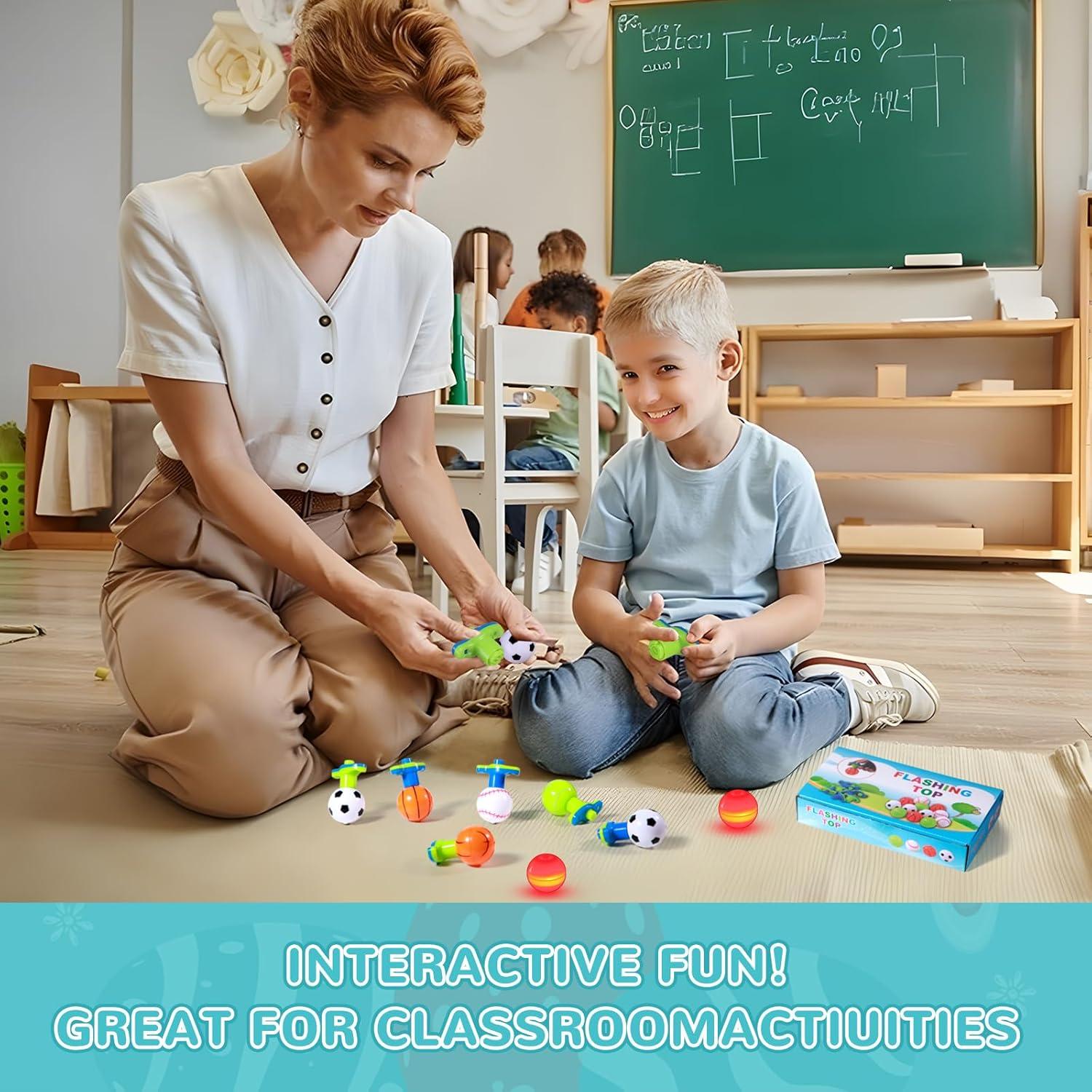 SCIONE 12 Piezas Luces Giratorias Brillantes para Niños