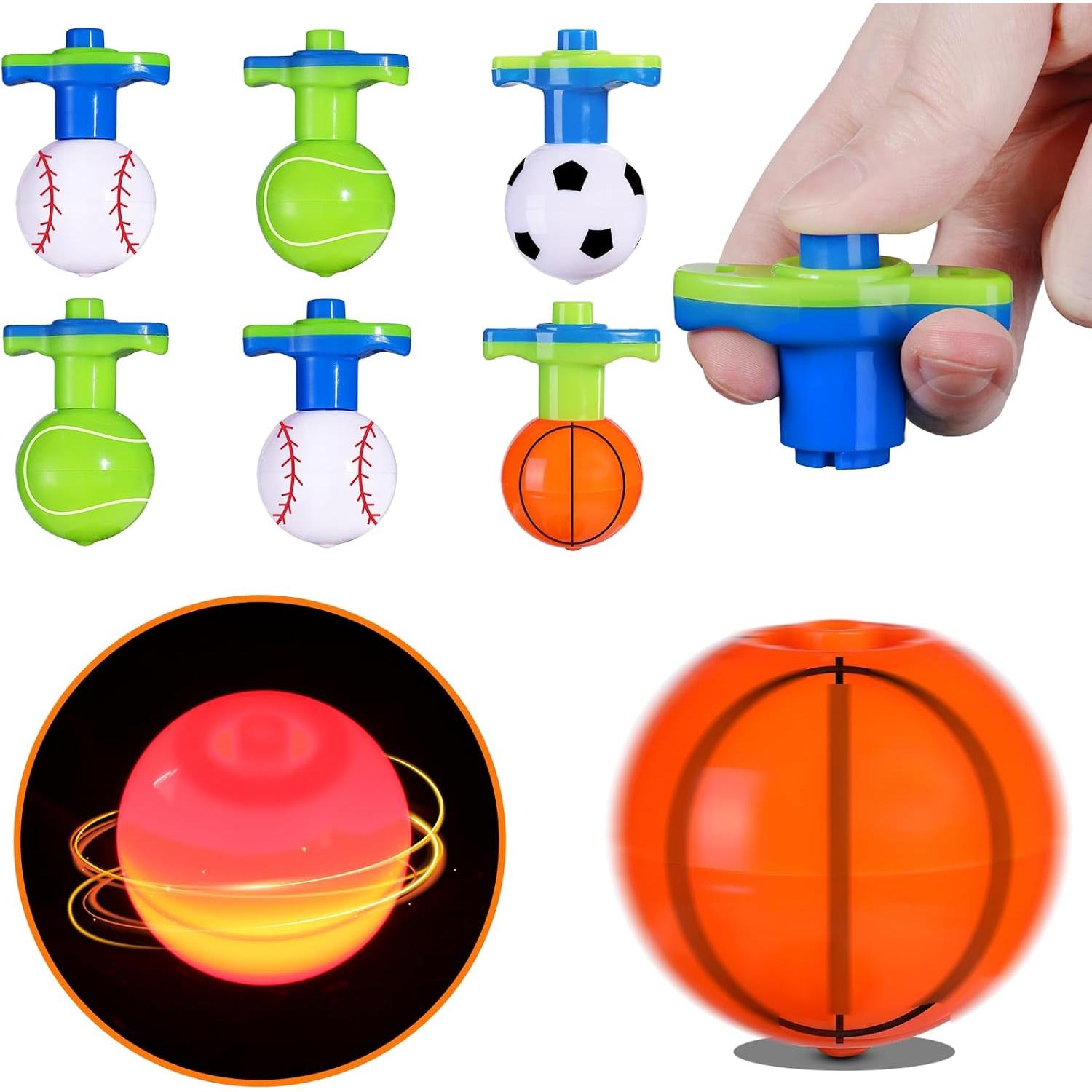 SCIONE 12 Piezas Luces Giratorias Brillantes para Niños