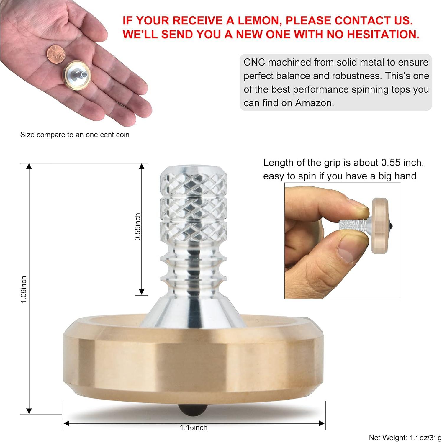 Peonza Bimetálica DjuiinoStar DST-808 con Base Pulida