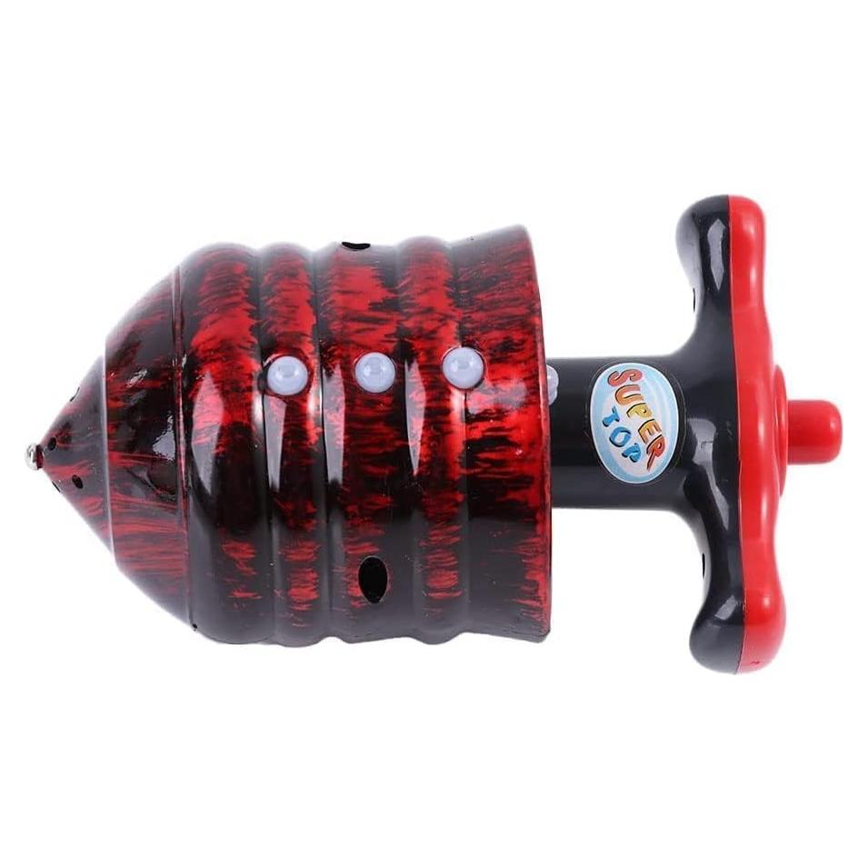 Trompos Musicales Iluminados Wentoenapp - Juguete Rojo 9g