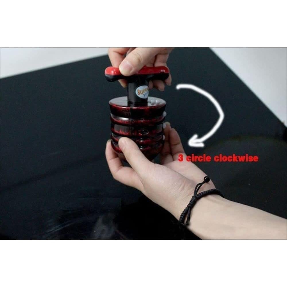 Trompos Musicales Iluminados Wentoenapp - Juguete Rojo 9g