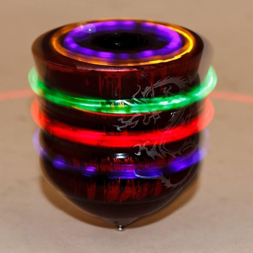 Trompos Musicales Iluminados Wentoenapp - Juguete Rojo 9g