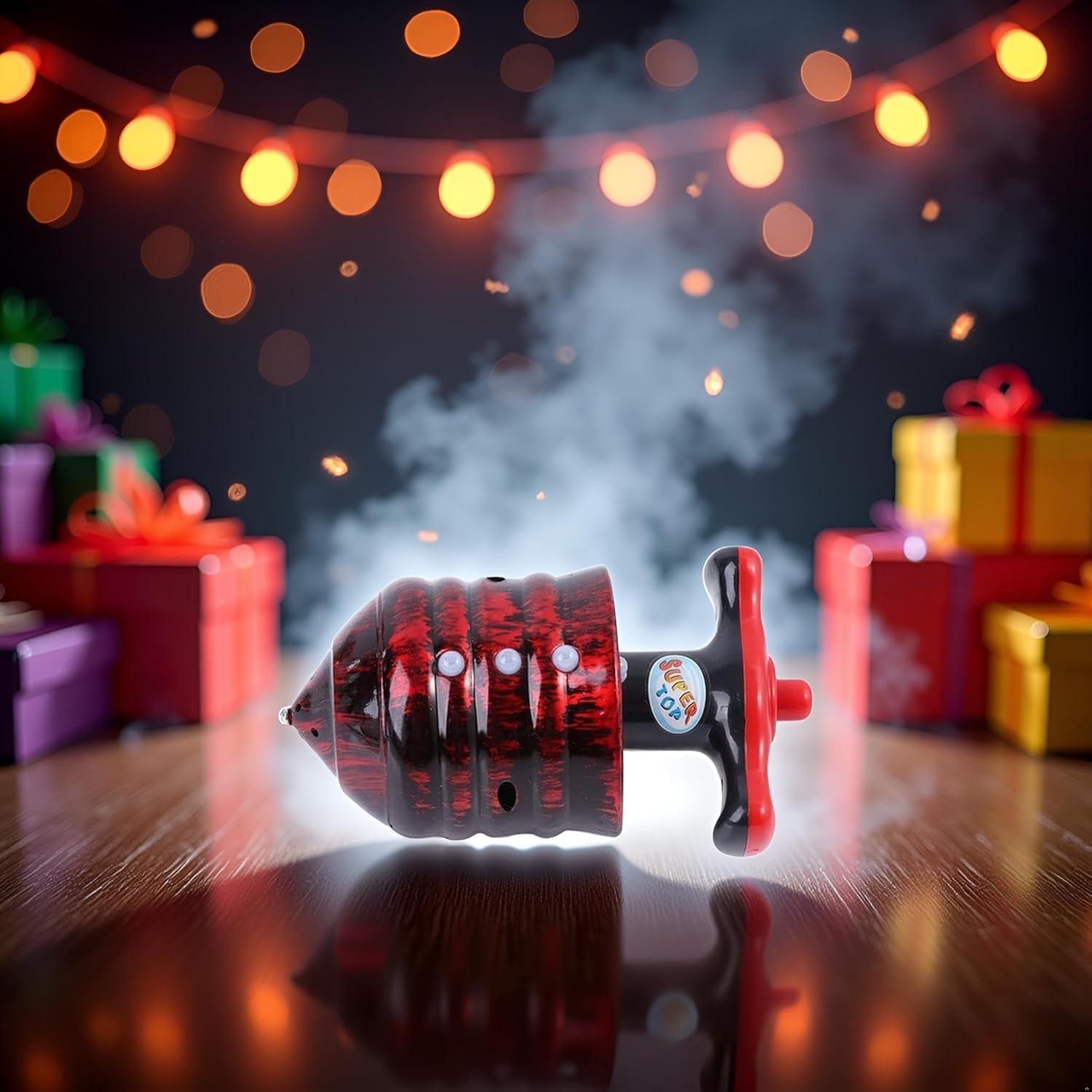 Trompos Musicales Iluminados Wentoenapp - Juguete Rojo 9g