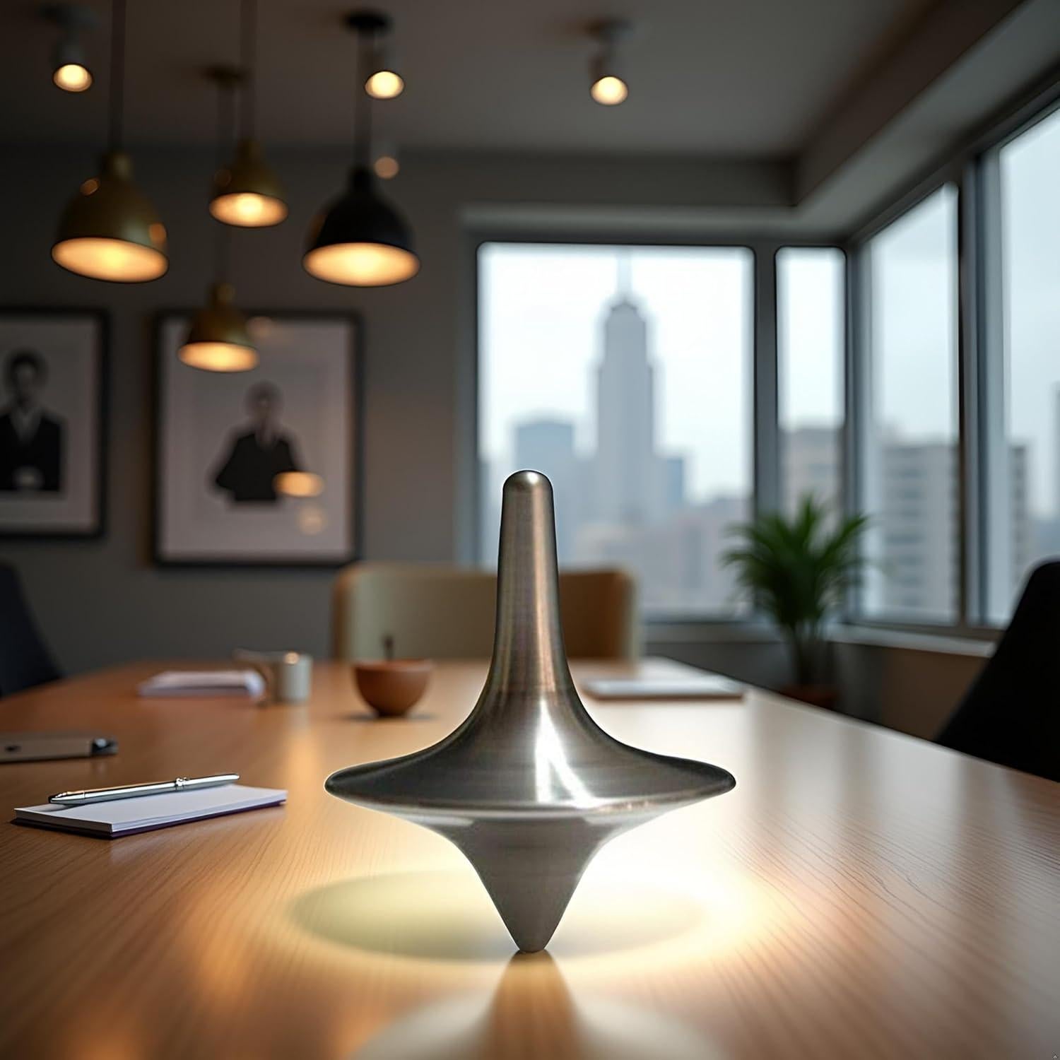 Peonza Giratoria de Metal Htppzjr, Antiestrés, 18g, Vintage