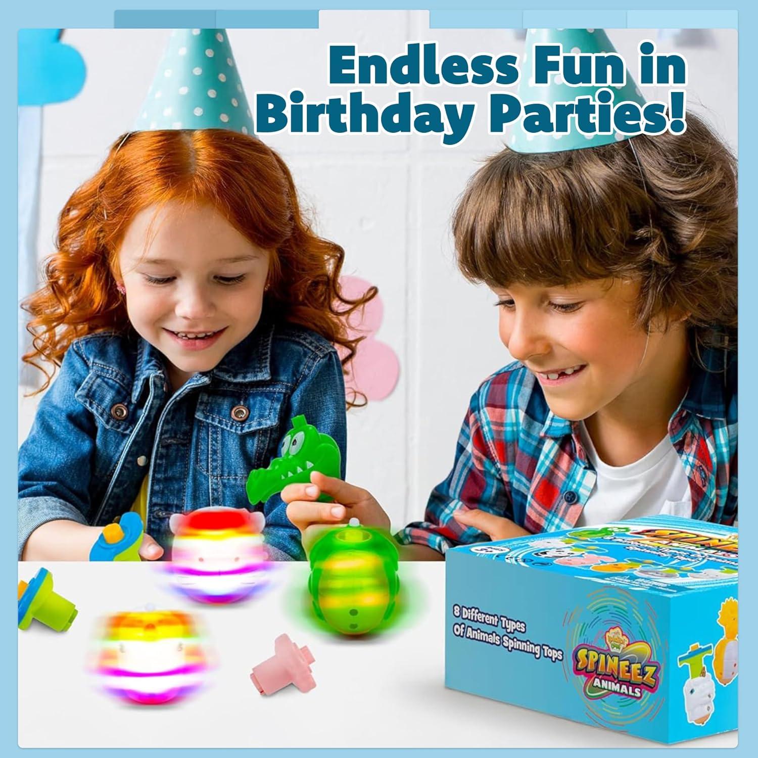 Giroscopios Iluminados IPIDIPI TOYS - 8 Animales LED para Niños