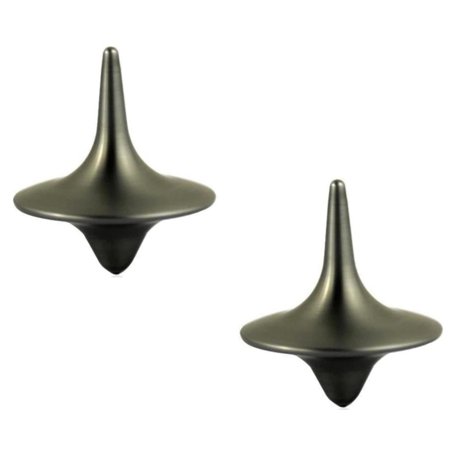 Trompos de Metal Calsgkspray 2 Pcs Antiestrés Portátiles