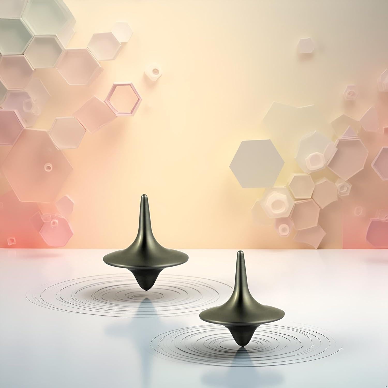 Trompos de Metal Calsgkspray 2 Pcs Antiestrés Portátiles