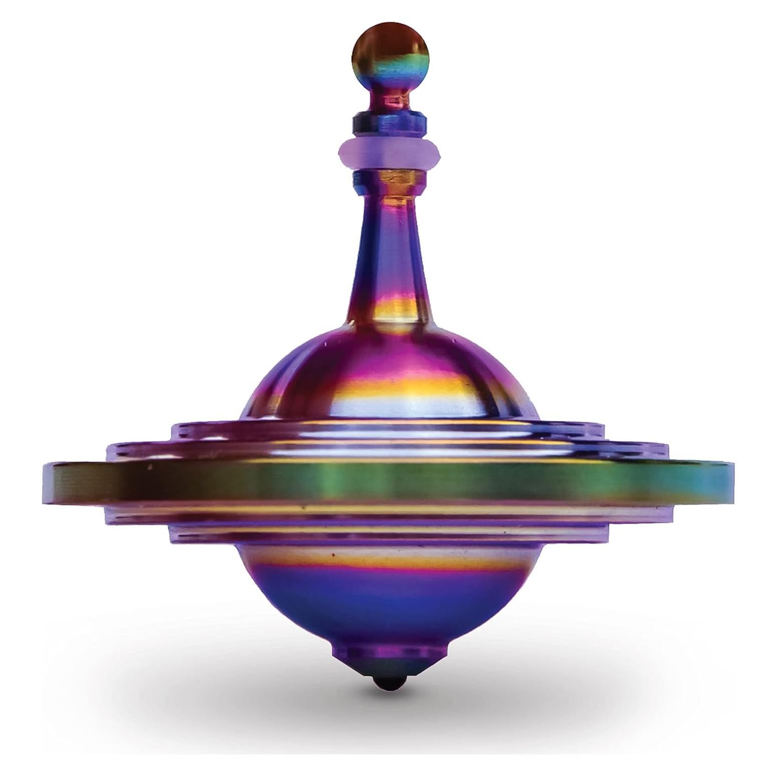 Peonza de Metal UFO Tops Cussac - Acero Psicodélico