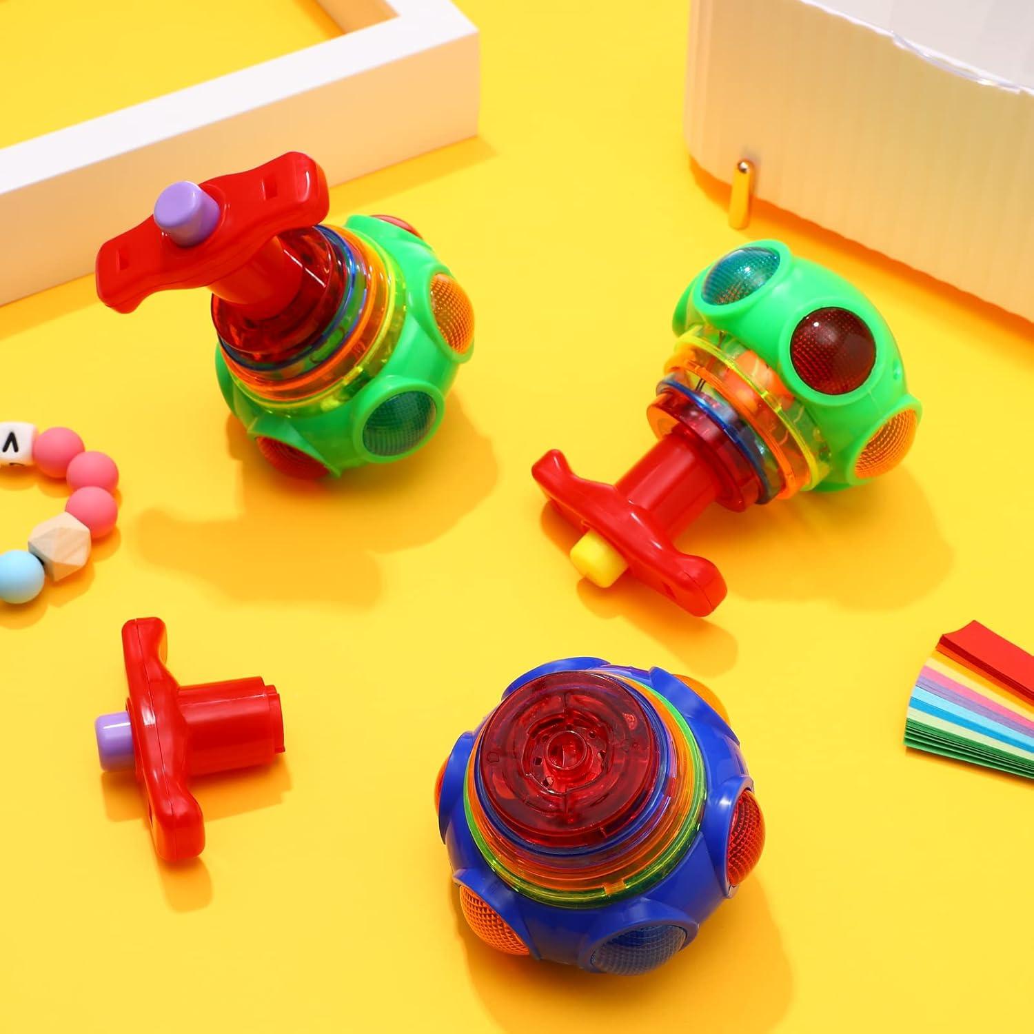 Trompos Giratorios Iluminados TOYANDONA 3 Pcs con Música