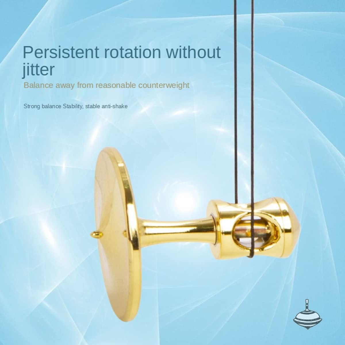 Peonza de Acero Inoxidable HSRBO Antigravedad Dorada