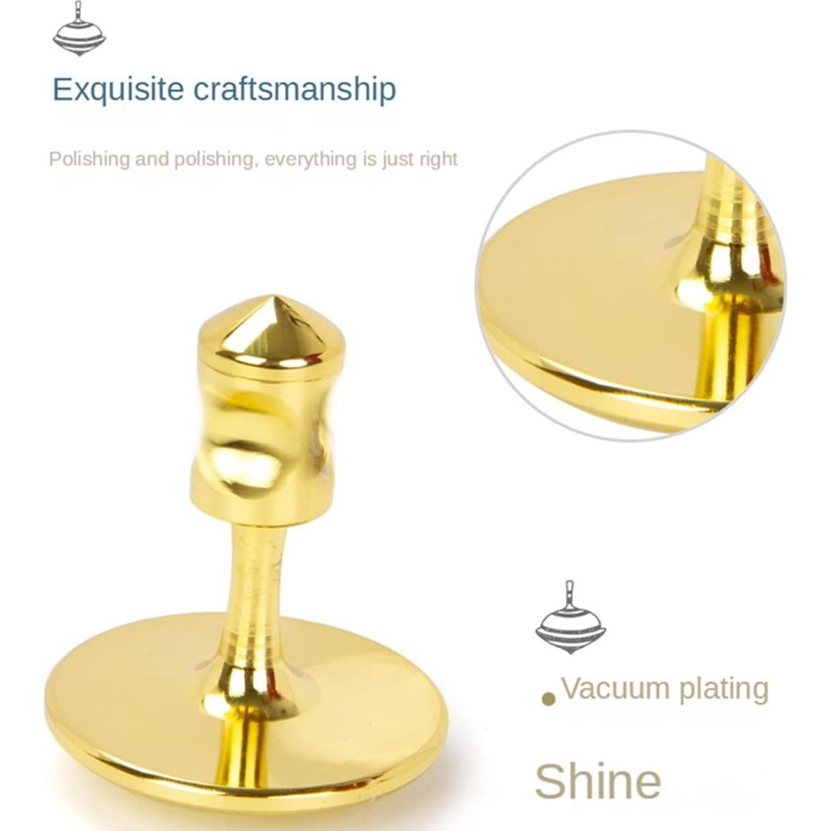 Peonza de Acero Inoxidable HSRBO Antigravedad Dorada