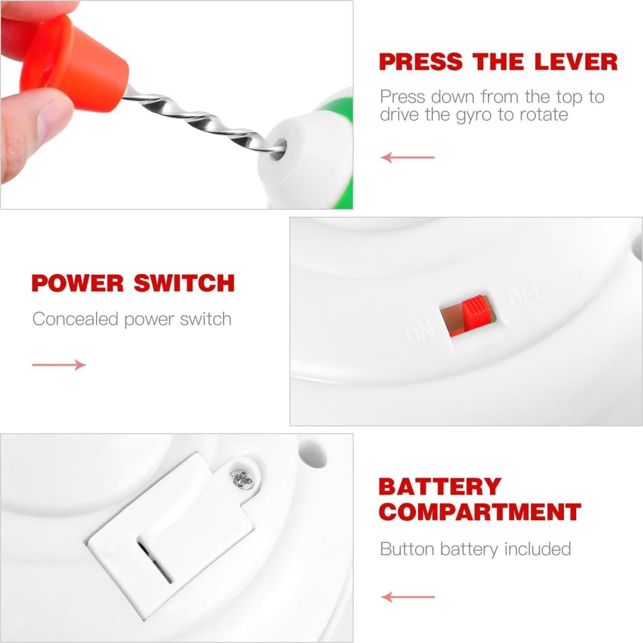 Trompo Giratorio Musical con LED STOBOK para Niños