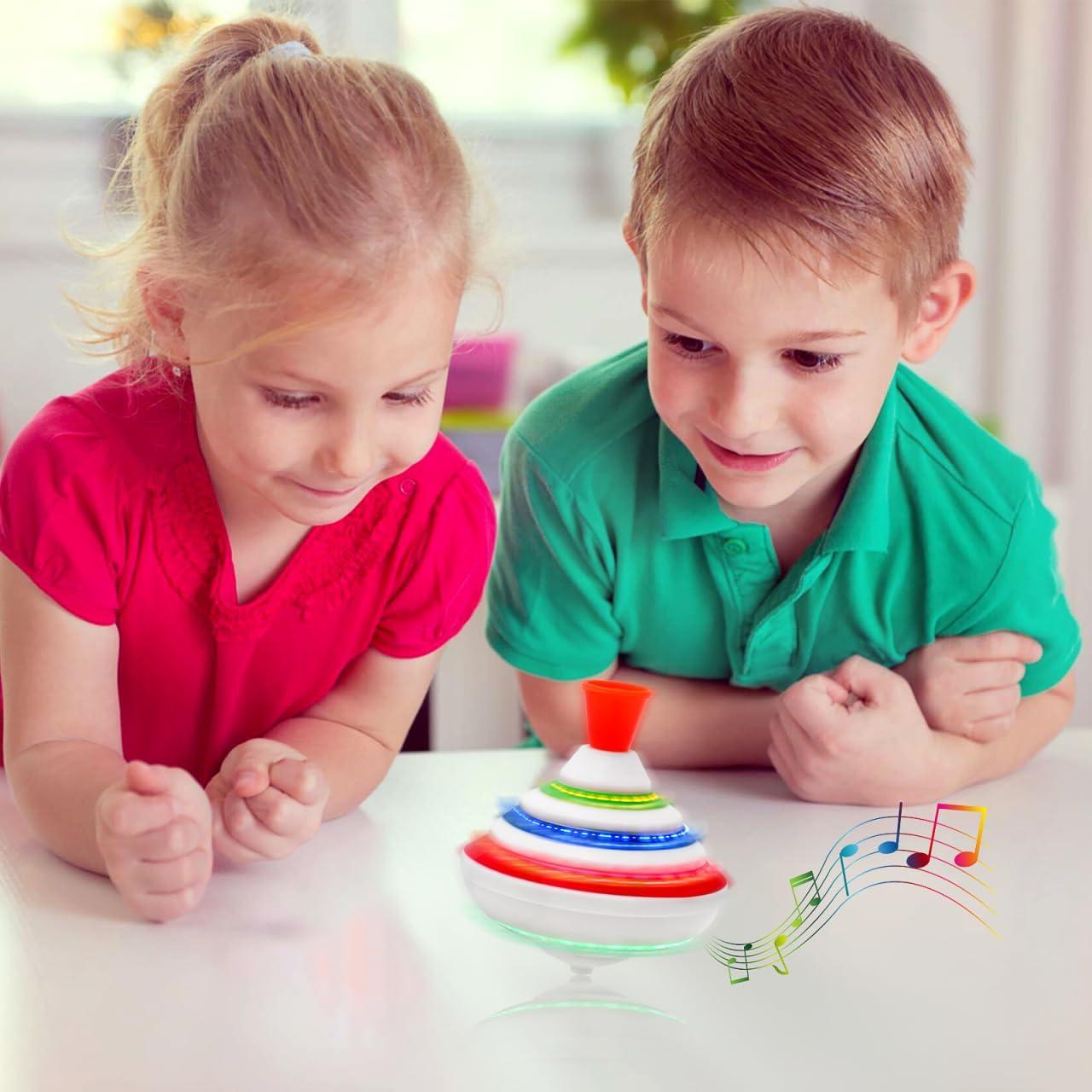 Trompo Giratorio Musical con LED STOBOK para Niños