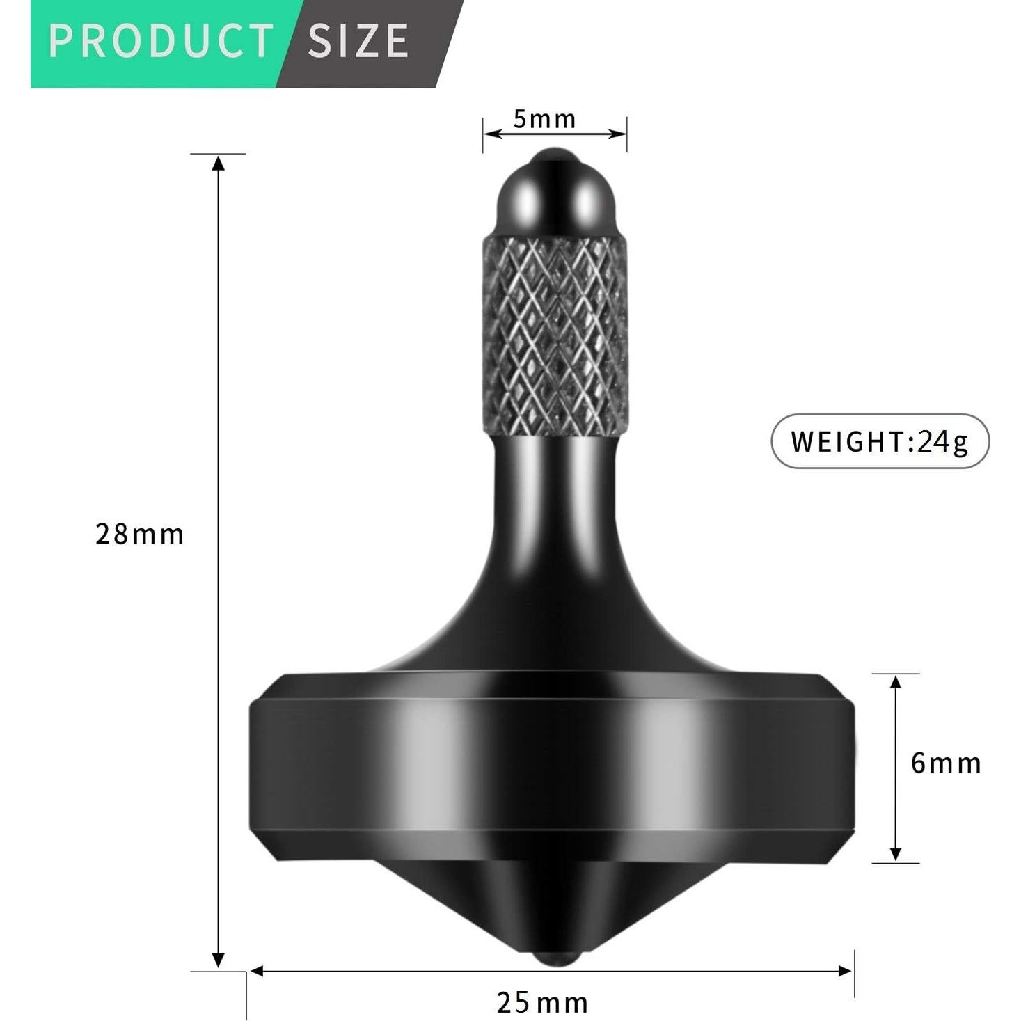 Trompo Antiestrés de Metal CHEETOP - Acero Inoxidable 25mm
