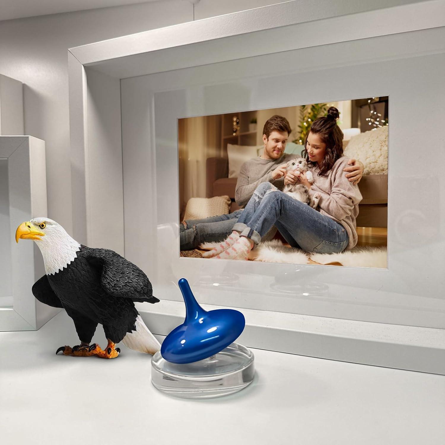 Trompo Eléctrico Cinético HAUTECH - 6 Horas de Giro LED Azul