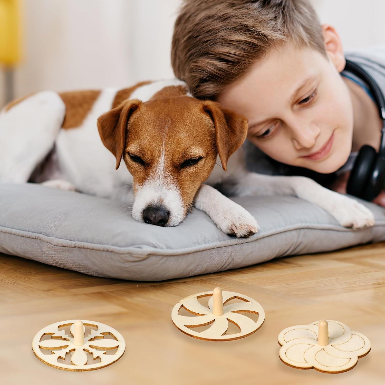 Trompos de Madera NUOBESTY 20pcs - Juguetes de Pintura para Niños