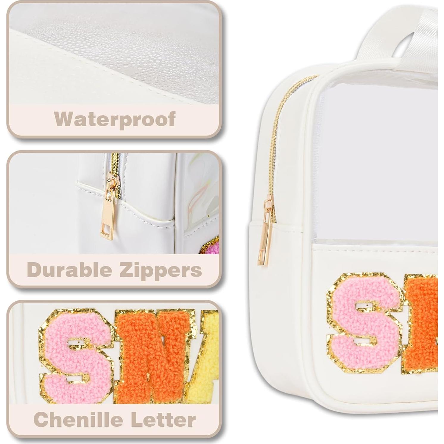 Bolsa de Maquillaje Transparente Burskit con Cierre 30x21cm