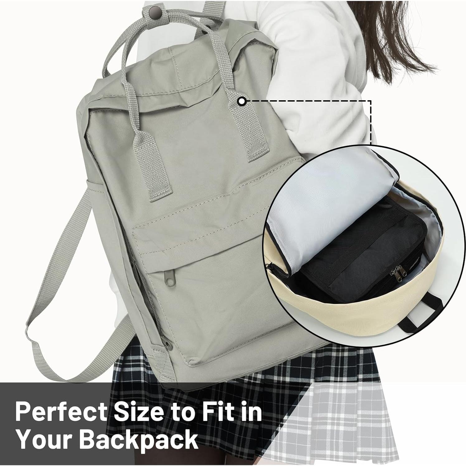 Bolsa Térmica Aislada MIER Mini Almuerzo Niños Negra 3L