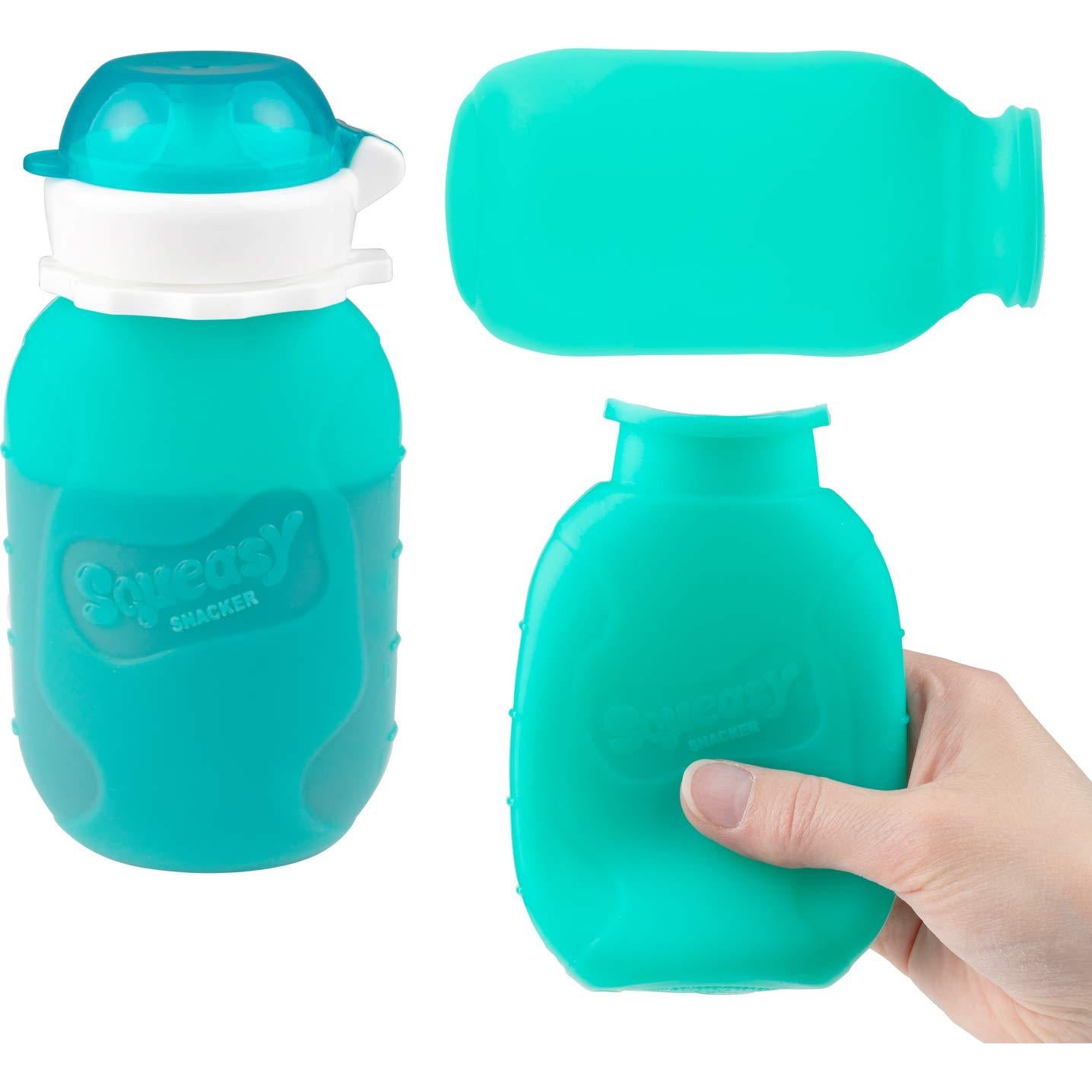 Bolsa de Comida Reutilizable Squeasy Snacker 170g Aqua