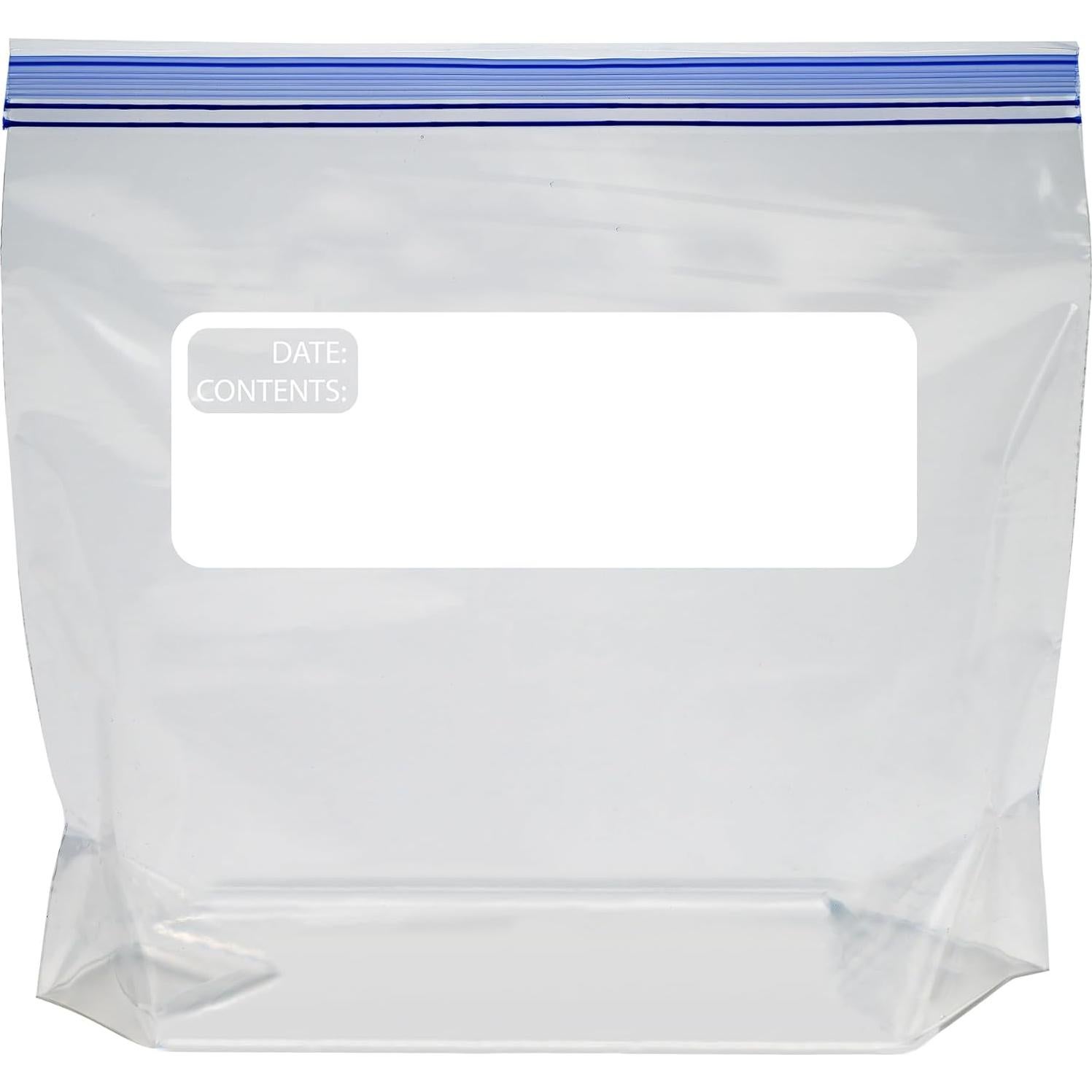 Bolsas de Congelador Reclosables Amazon Basics 120 Unidades