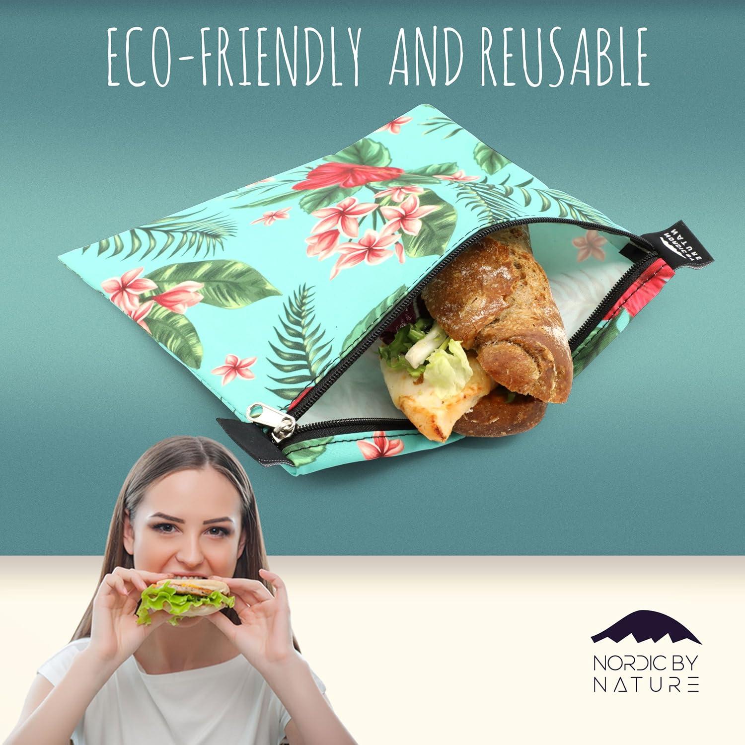 Bolsas de Sándwich Reutilizables Nordic By Nature - 4 Piezas