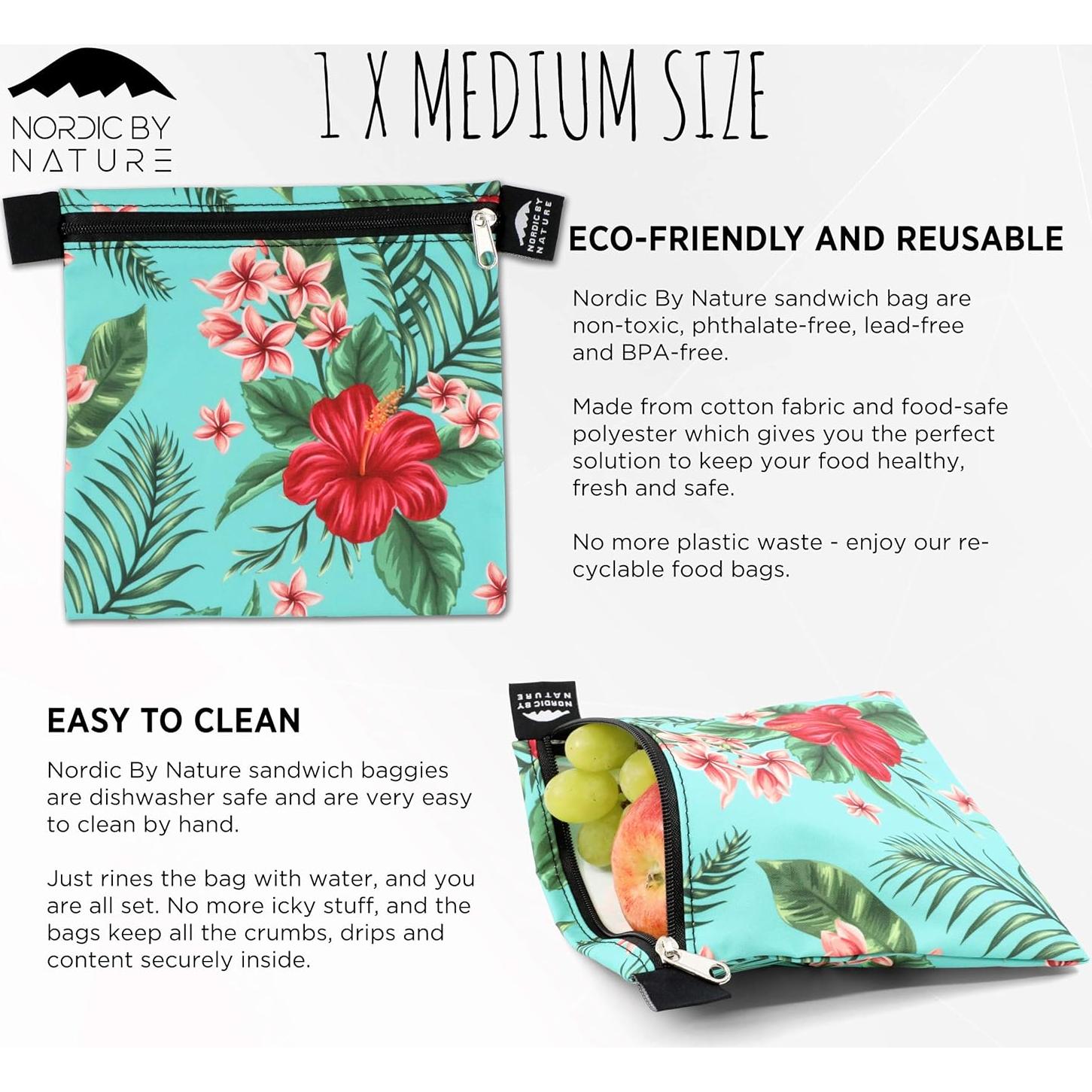 Bolsas de Sándwich Reutilizables Nordic By Nature - 4 Piezas