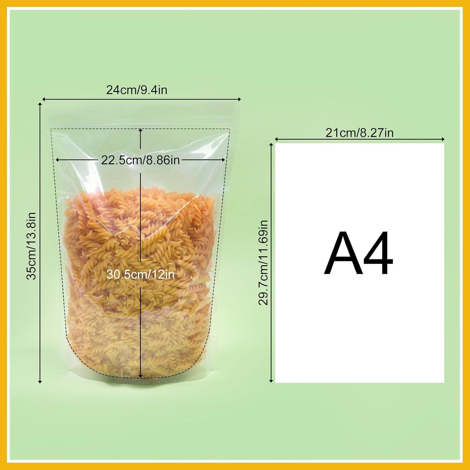 Bolsas de Alimentos Transparentes SumDirect 24x35 cm 100 Pcs