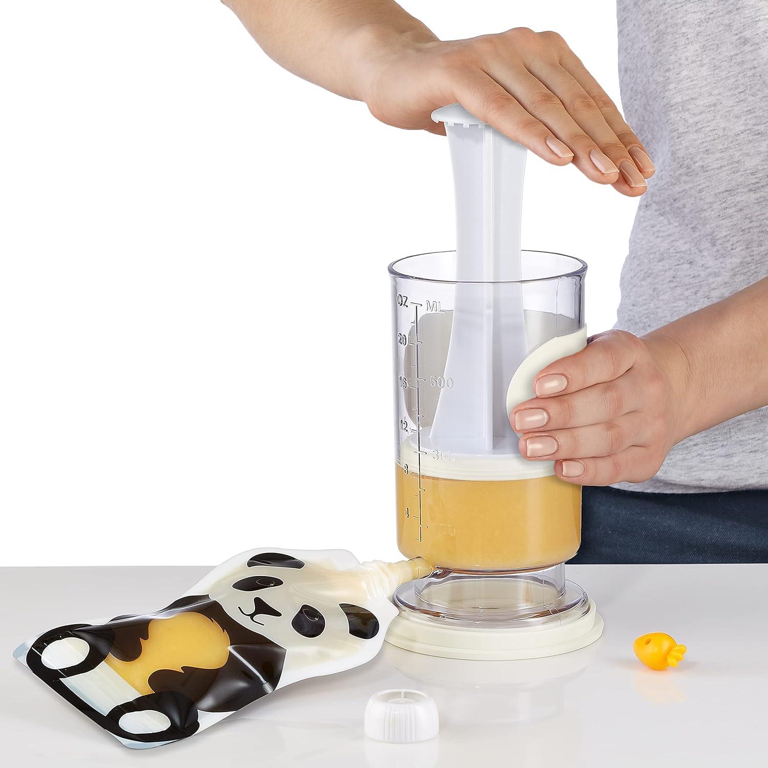 Rellenador de Bolsas Squooshi + 12 Bolsas Reutilizables 148 ml