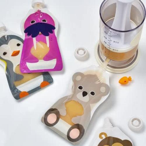 Rellenador de Bolsas Squooshi + 12 Bolsas Reutilizables 148 ml