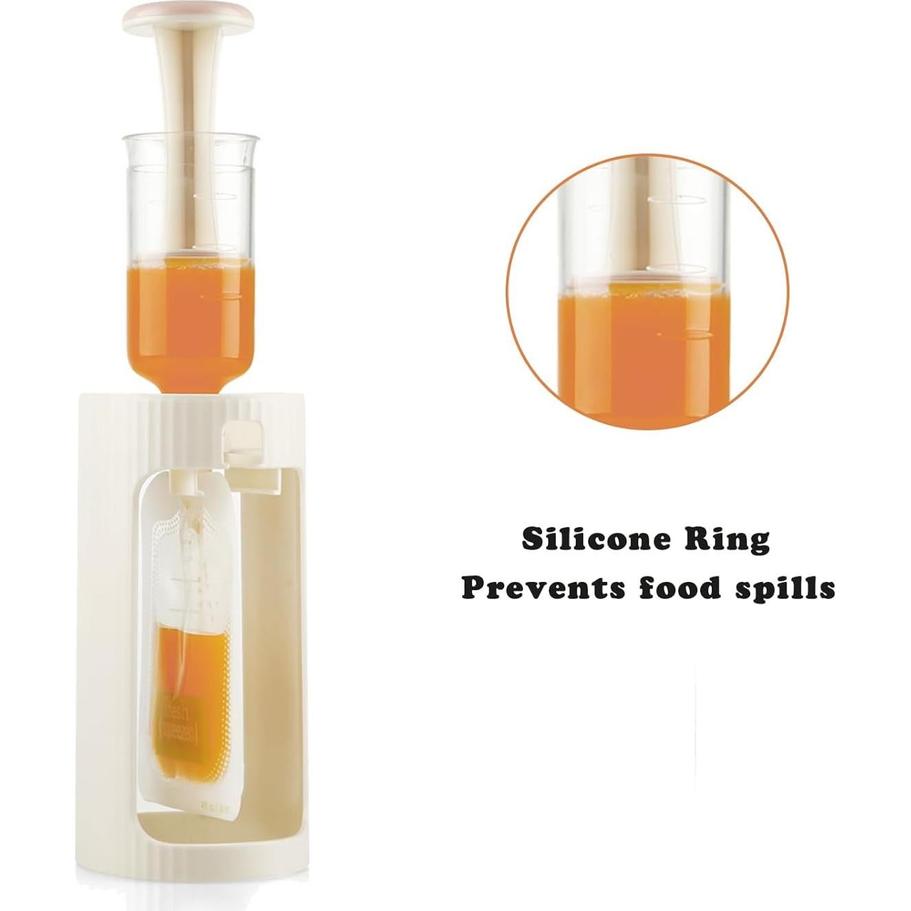 Estación de Compresión PandaEar para Comida de Bebés con 10 Bolsas