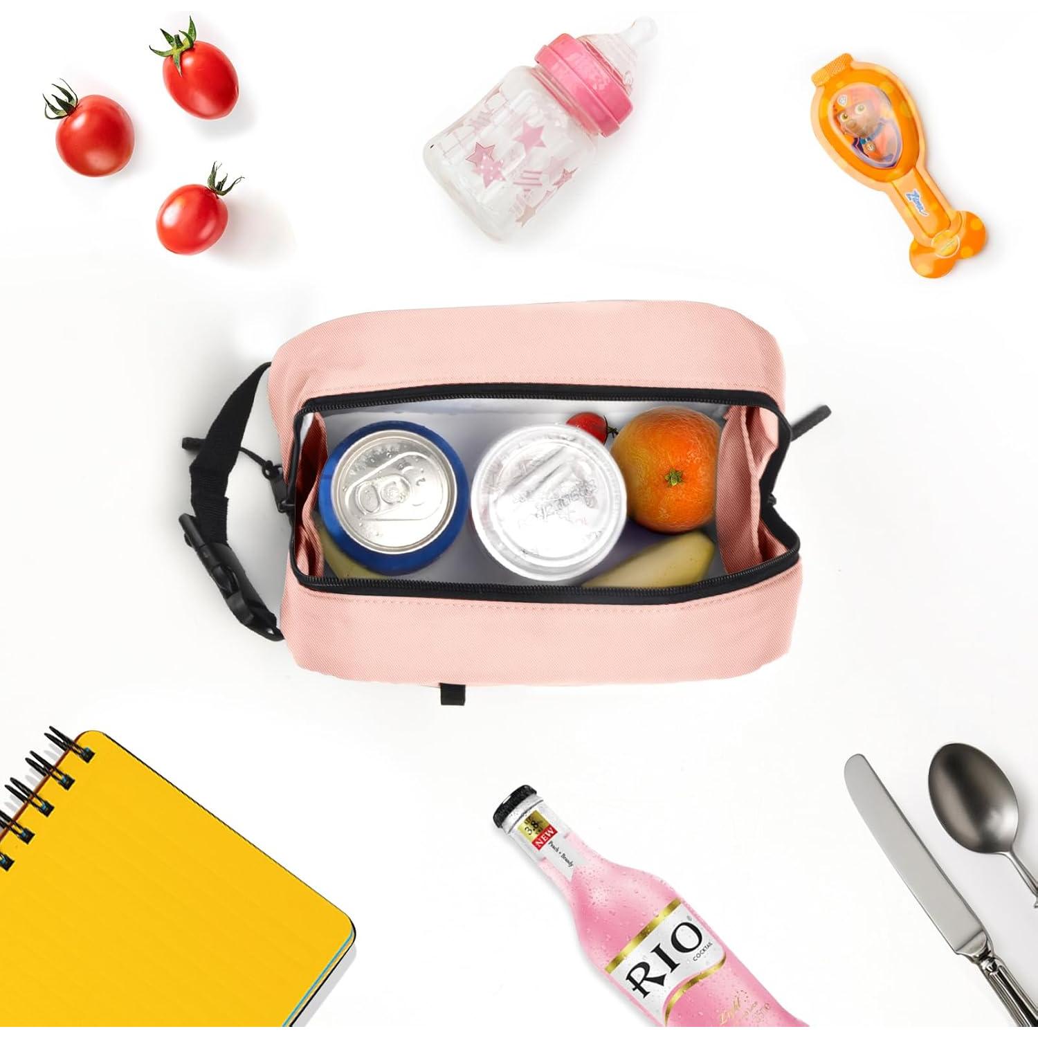 Bolsa de Almuerzo Refrigerante Cerbonny Rosa 2.5L Aislada