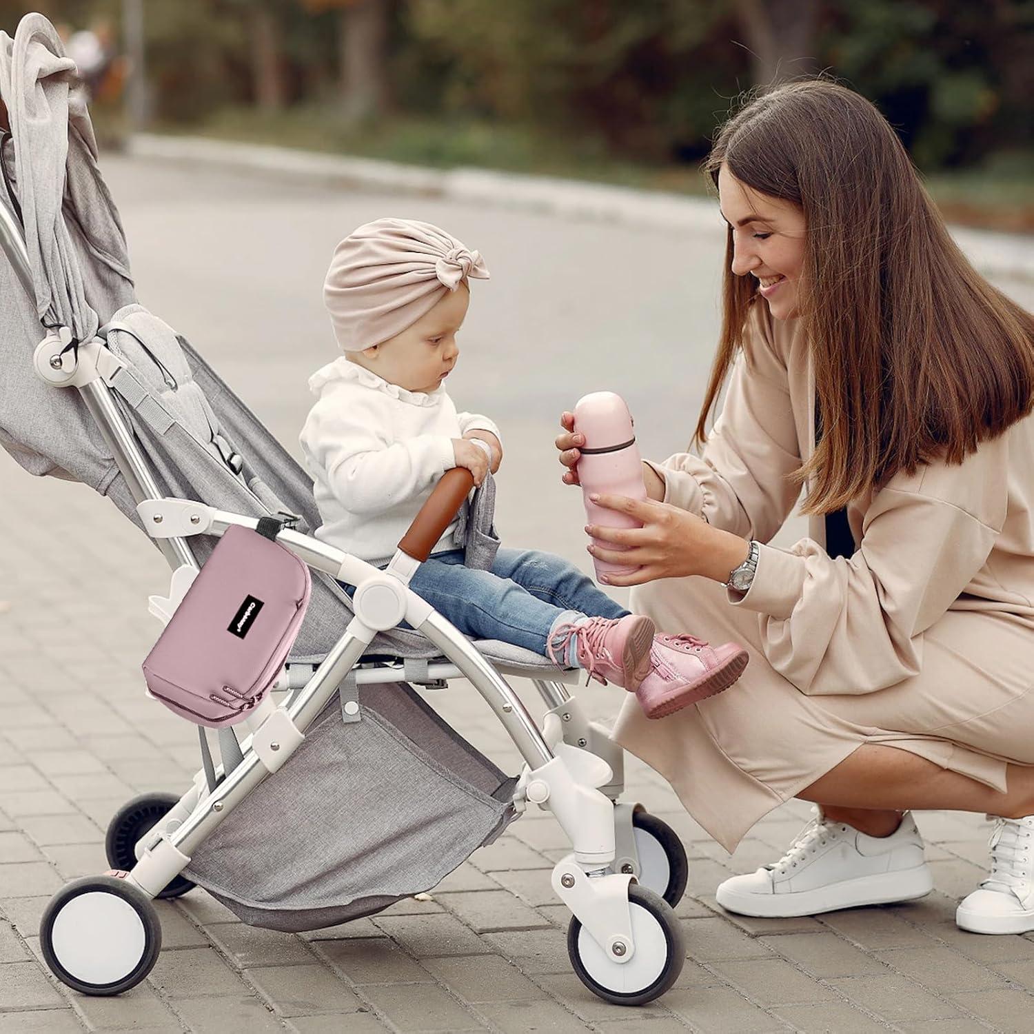 Bolsa de Almuerzo Refrigerante Cerbonny Rosa 2.5L Aislada