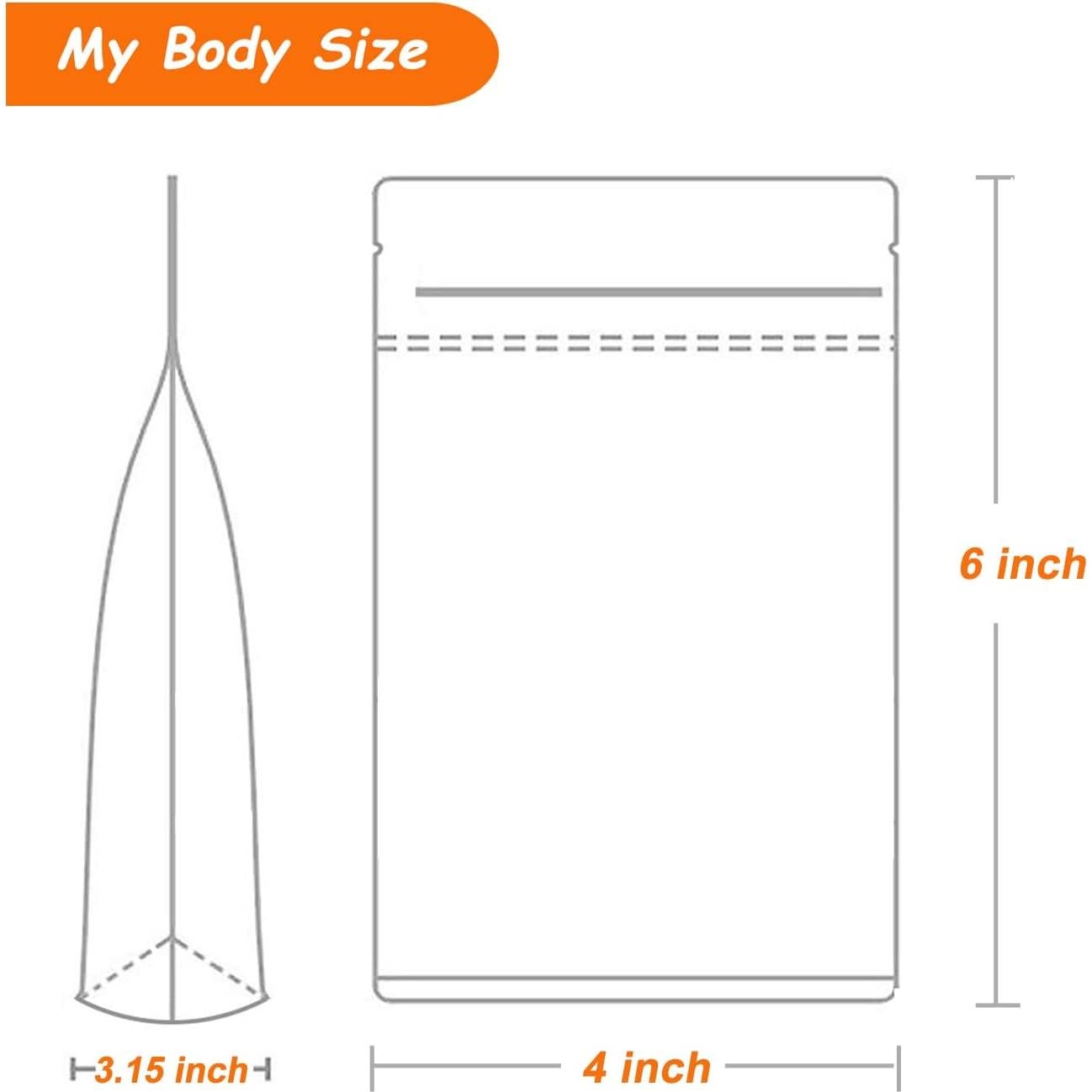 100 Bolsas de Papel Kraft Reutilizables 10x15 cm SixWeKit