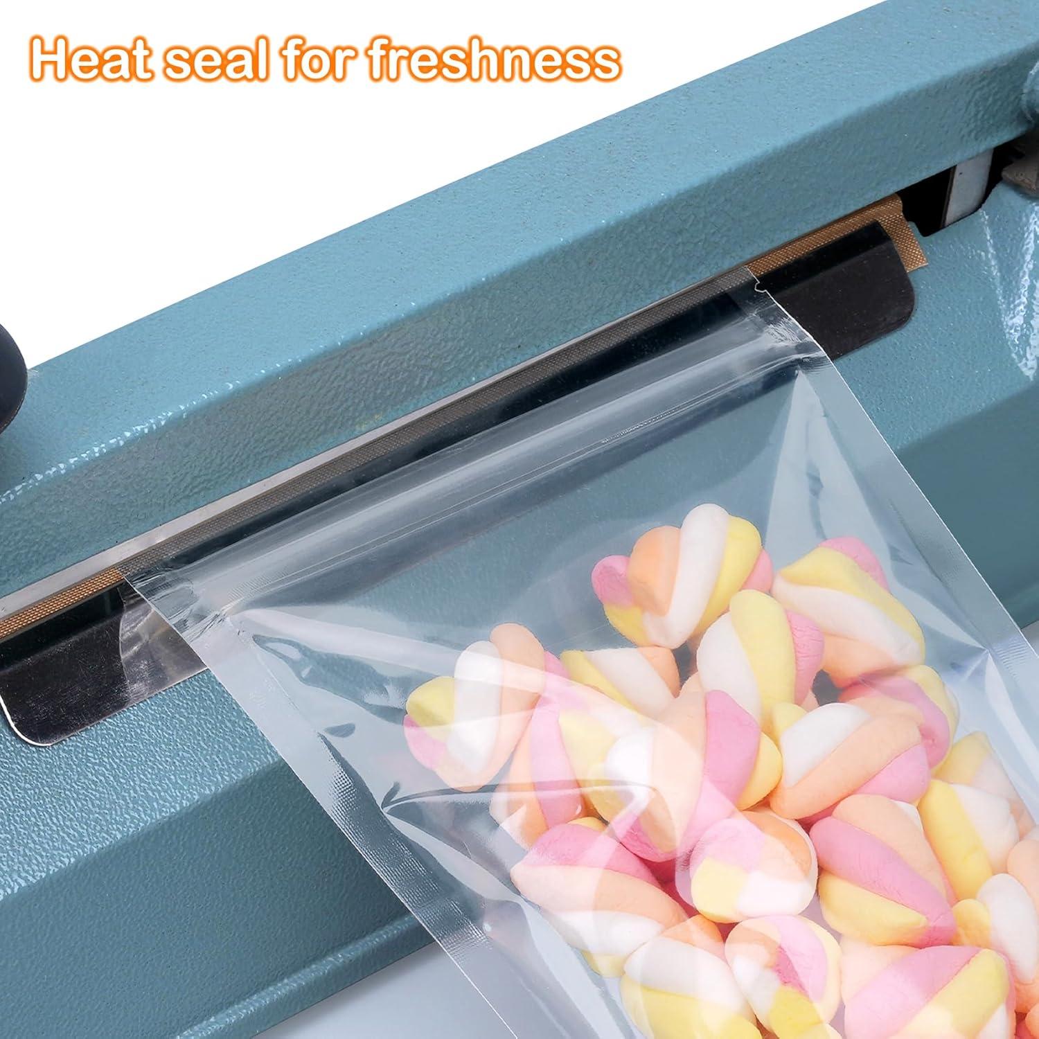 Bolsas de Pie Reseñables Transparentes Blisstime 50 Unidades 16x24 cm