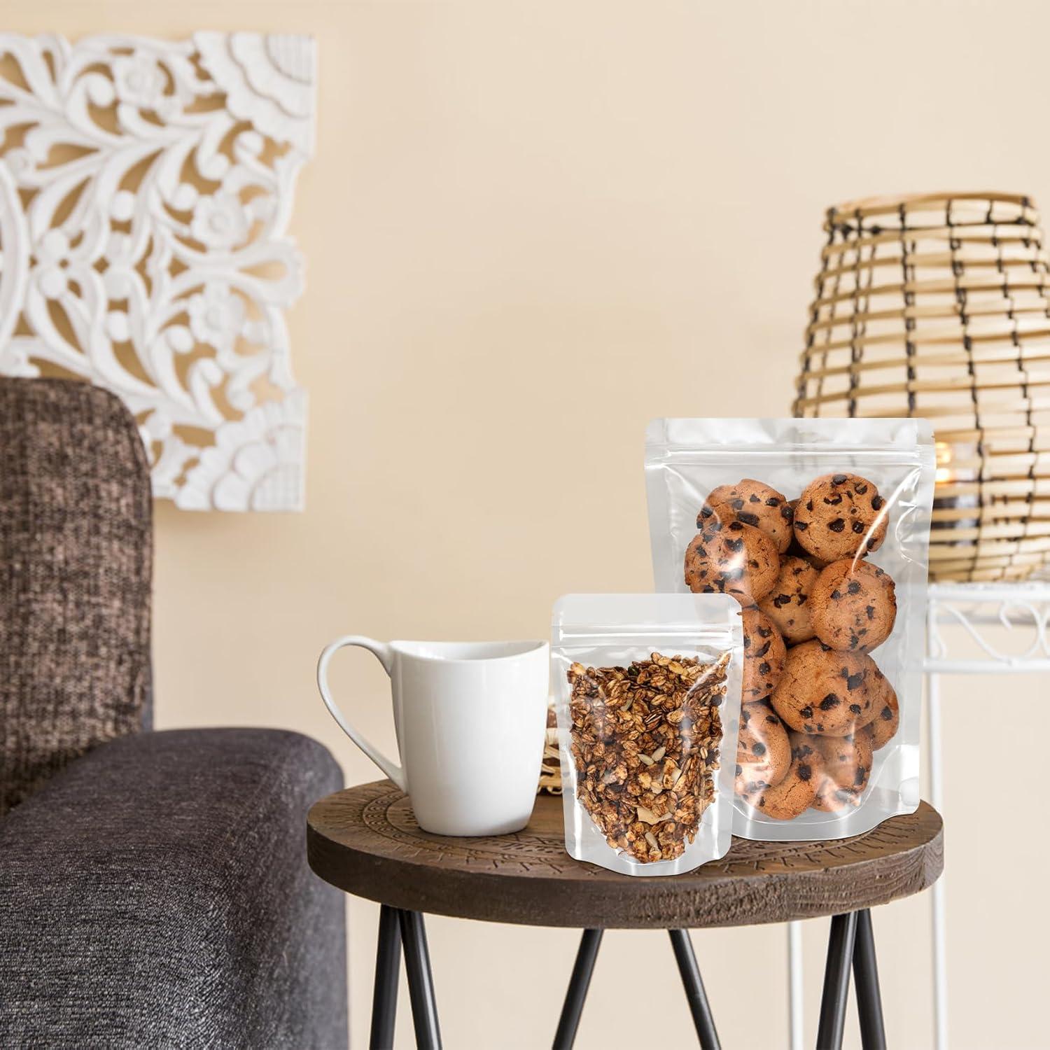 Bolsas de Pie Reseñables Transparentes Blisstime 50 Unidades 16x24 cm