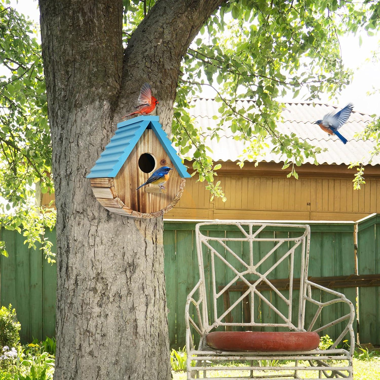 Casa para Aves Auslar de Madera para Exteriores 17.8x20x15.1cm