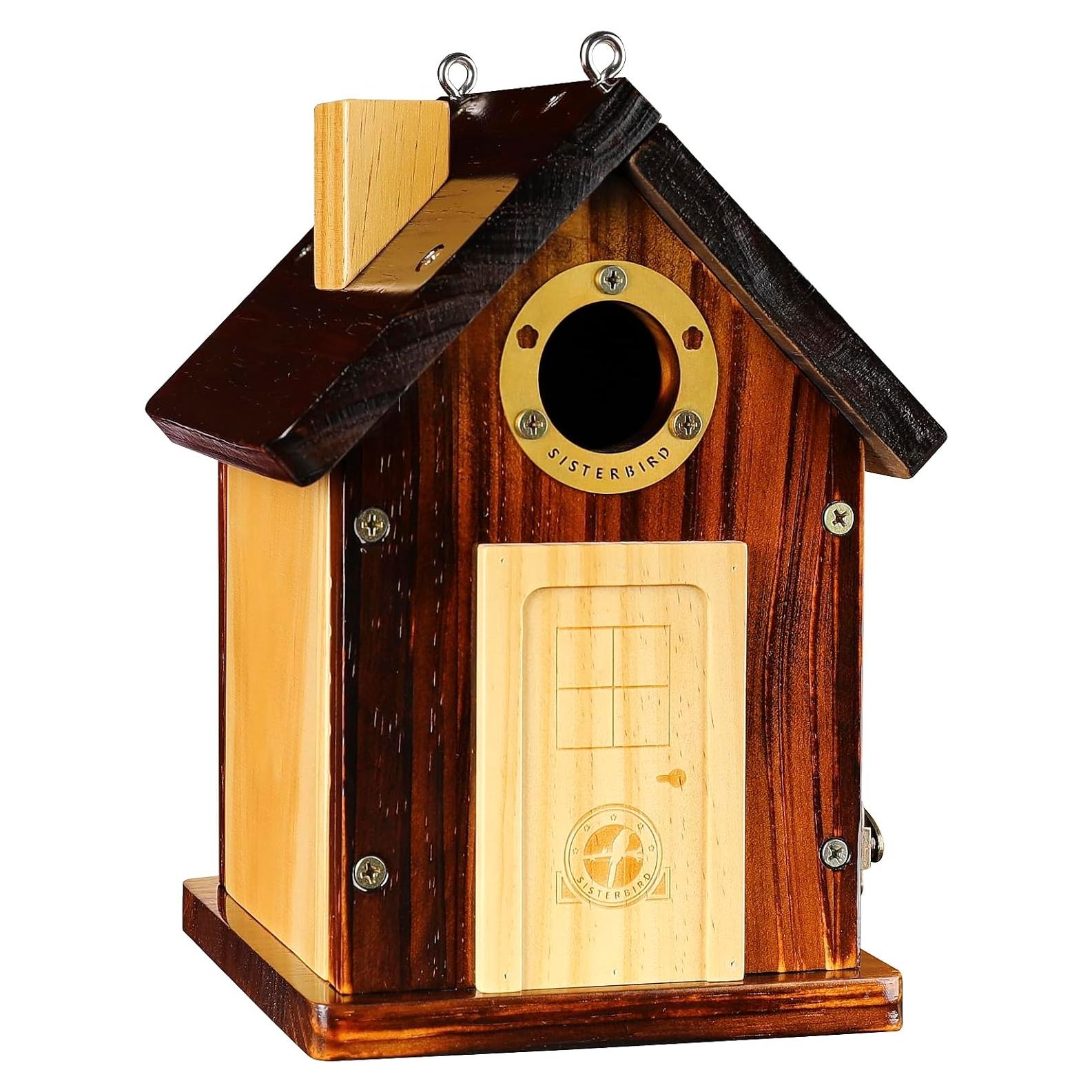 Casa de Aves SISTERBIRD de Madera para Exterior 24cm