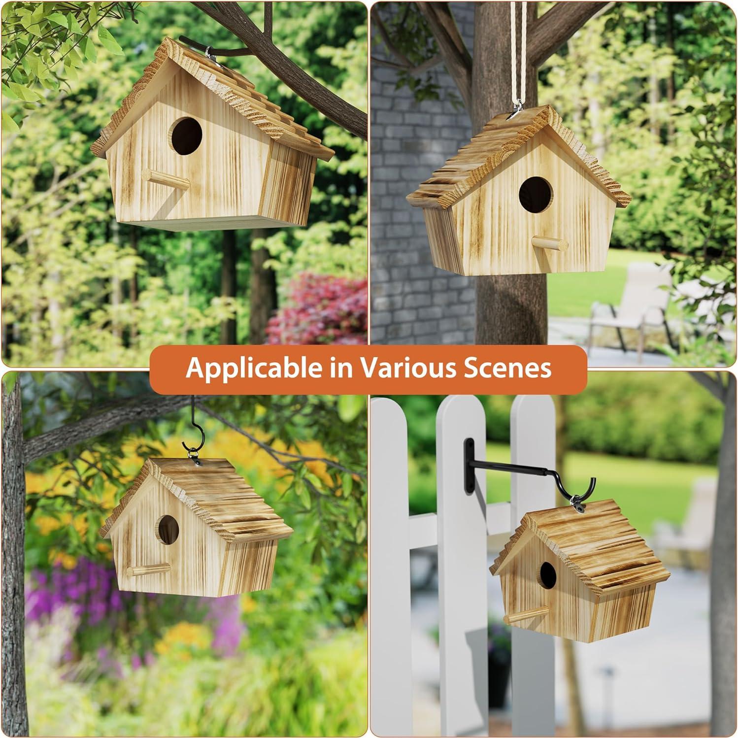 Casa de Aves Auslar de Madera para Exterior 22.5x18.5cm